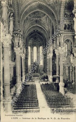 Carte postale ancienne N D'de Fourviere — Lyon (Rhône)