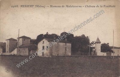 Carte postale ancienne Malataverne — Messimy (Rhône)