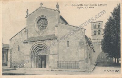 Carte postale ancienne Belleville sur Saone — Belleville (Rhône)