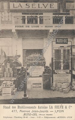 Carte postale ancienne Foire de Lyon - Mars 1926 — Lyon (Rhône)