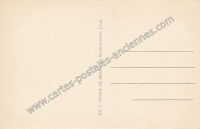Carte postale ancienne Arriere J Cellard — Lyon (Rhône)
