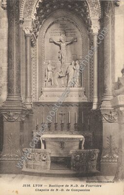 Carte postale ancienne Basilique de Fourviere — Lyon (Rhône)