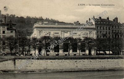 Carte postale ancienne Le nouveau Conservatoire — Lyon (Rhône)