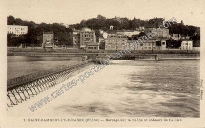 Carte postale ancienne St Rambert l'Ile Barbe — Lyon (Rhône)