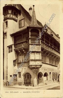 Carte postale ancienne Maison Pfistër — Colmar (Haut-Rhin)