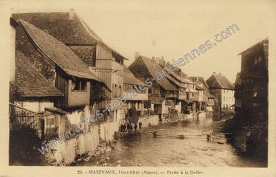 Carte postale ancienne Partie à la Doller — Masevaux (Haut-Rhin)