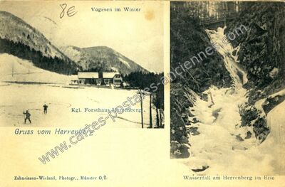 Carte postale ancienne Herrenberg — Mittlach (Haut-Rhin)