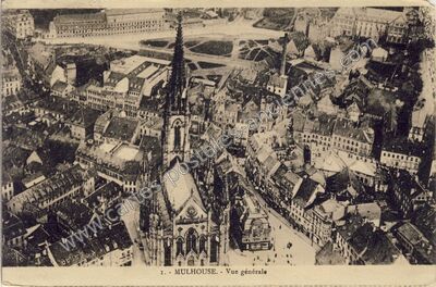 Carte postale ancienne Vue générale — Mulhouse (Haut-Rhin)