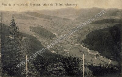 Carte postale ancienne Vallee de Munster — Munster (Haut-Rhin)