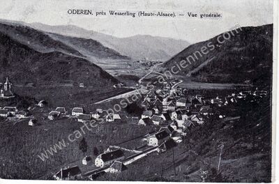 Carte postale ancienne Vue générale — Oderen (Haut-Rhin)