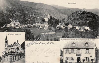 Carte postale ancienne Totalansicht — Oderen (Haut-Rhin)