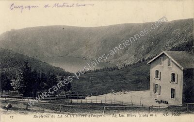 Carte postale ancienne Le Lac Blanc — Orbey (Haut-Rhin)