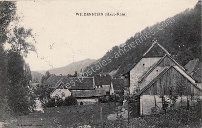 Carte postale ancienne Wildenstein — Wildenstein (Haut-Rhin)
