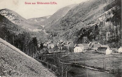 Carte postale ancienne Wildenstein — Wildenstein (Haut-Rhin)