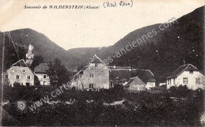 Carte postale ancienne Souvenir de Wildenstein — Wildenstein (Haut-Rhin)