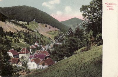 Carte postale ancienne Wildenstein — Wildenstein (Haut-Rhin)