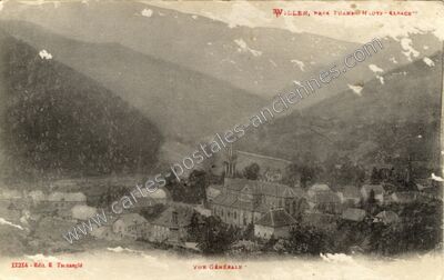 Carte postale ancienne Vue Générale — Willer (Haut-Rhin)