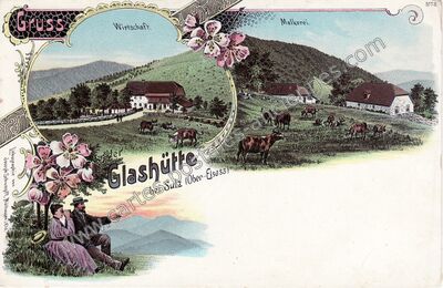 Carte postale ancienne Glashutte — Non Localisée (Haut-Rhin)