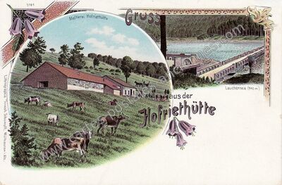 Carte postale ancienne Hofriethutte — Non Localisée (Haut-Rhin)