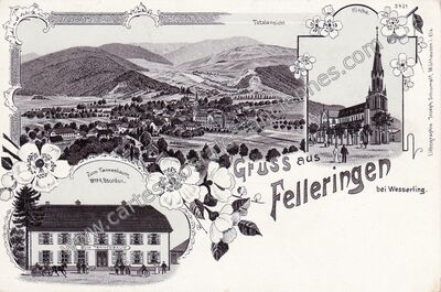 Carte postale ancienne Felleringen — Fulleren (Haut-Rhin)