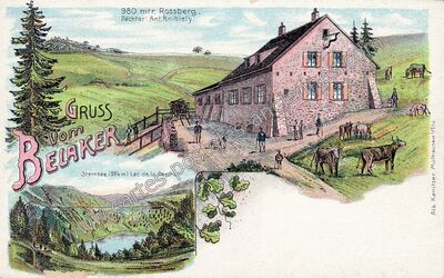Carte postale ancienne Belacker — Moosch (Haut-Rhin)