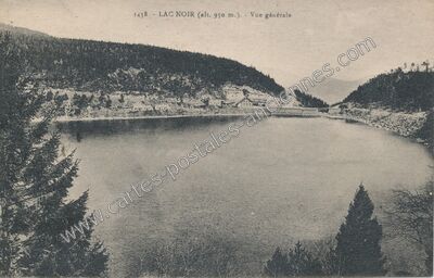 Carte postale ancienne Lac Noir — Orbey (Haut-Rhin)