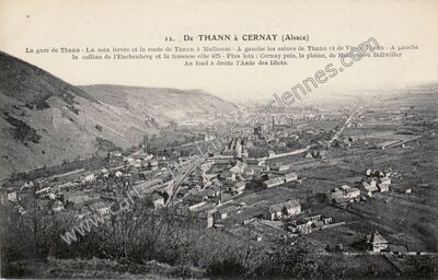 Carte postale ancienne Thann Cernay — Thann (Haut-Rhin)