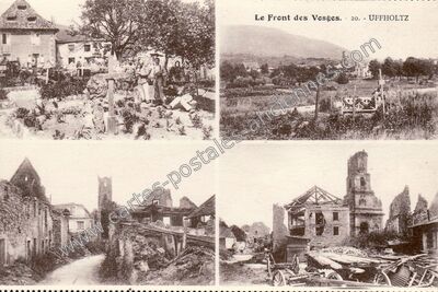 Carte postale ancienne Le Front des Vosges — Uffholtz (Haut-Rhin)