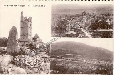 Carte postale ancienne Le Front des Vosges — Wattwiller (Haut-Rhin)