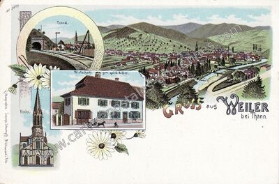 Carte postale ancienne Weiler — Willer (Haut-Rhin)