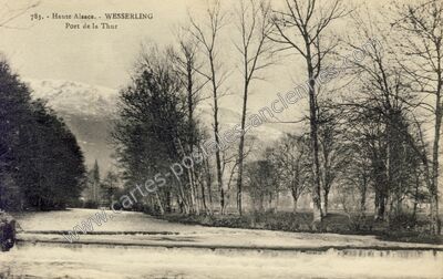 Carte postale ancienne Wesserling — Husseren-Wesserling (Haut-Rhin)