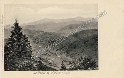 Carte postale ancienne Vallee de Munster — Munster (Haut-Rhin)