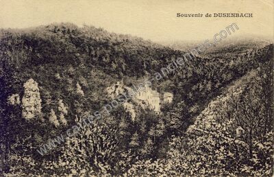 Carte postale ancienne Dusenbach — Ribeauvillé (Haut-Rhin)