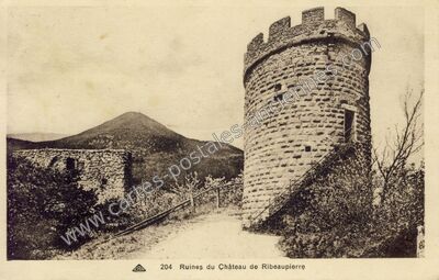 Carte postale ancienne Ribeaupierre — Ribeauvillé (Haut-Rhin)