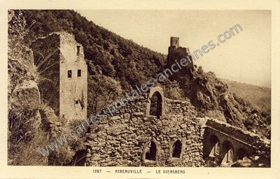 Carte postale ancienne Le Giersberg — Ribeauvillé (Haut-Rhin)