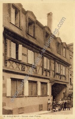 Carte postale ancienne Maison Jean Preiss — Riquewihr (Haut-Rhin)