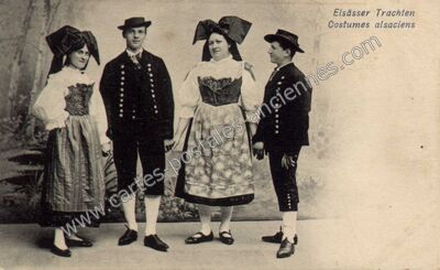 Carte postale ancienne Costume Alsacien — Non Localisée (Haut-Rhin)