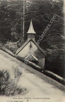 Carte postale ancienne Chapelle Saint-Nicolas — Kruth (Haut-Rhin)