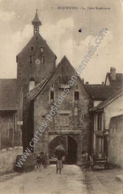 Carte postale ancienne La Porte Supérieure — Riquewihr (Haut-Rhin)