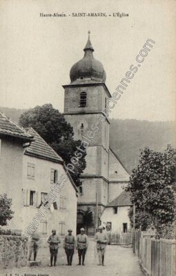 Carte postale ancienne L'Église — Saint-Amarin (Haut-Rhin)