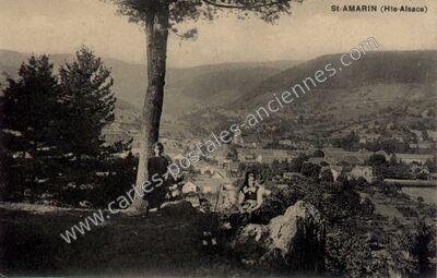 Carte postale ancienne St Amarin — Saint-Amarin (Haut-Rhin)