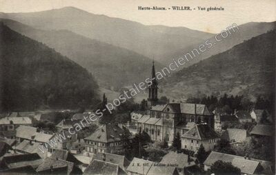 Carte postale ancienne Vue générale — Willer (Haut-Rhin)