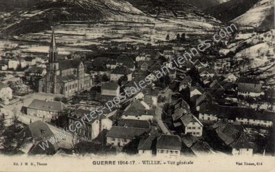 Carte postale ancienne Guerre 1914-17. - Vue générale — Willer (Haut-Rhin)
