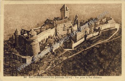 Carte postale ancienne Chateau du Haut Hoenigsbourg — Orschwiller (Bas-Rhin)