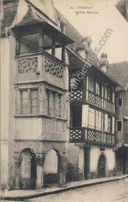 Carte postale ancienne Vieilles Maisons — Obernai (Bas-Rhin)