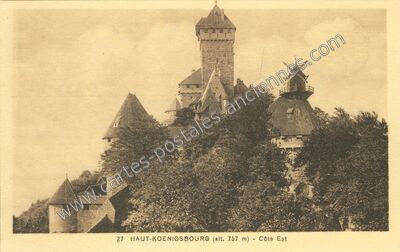 Carte postale ancienne Chateau du Haut Koenigsbourg — Orschwiller (Bas-Rhin)