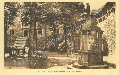 Carte postale ancienne Chateau du Haut Koenigsbourg — Orschwiller (Bas-Rhin)