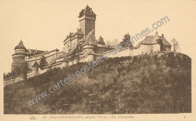 Carte postale ancienne Chateau du Haut Koenigsbourg — Orschwiller (Bas-Rhin)