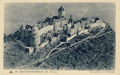 Carte postale ancienne Haut Koenigsbourg — Orschwiller (Bas-Rhin)