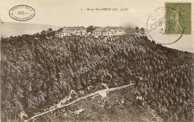 Carte postale ancienne Mont Ste Odile — Ottrott (Bas-Rhin)